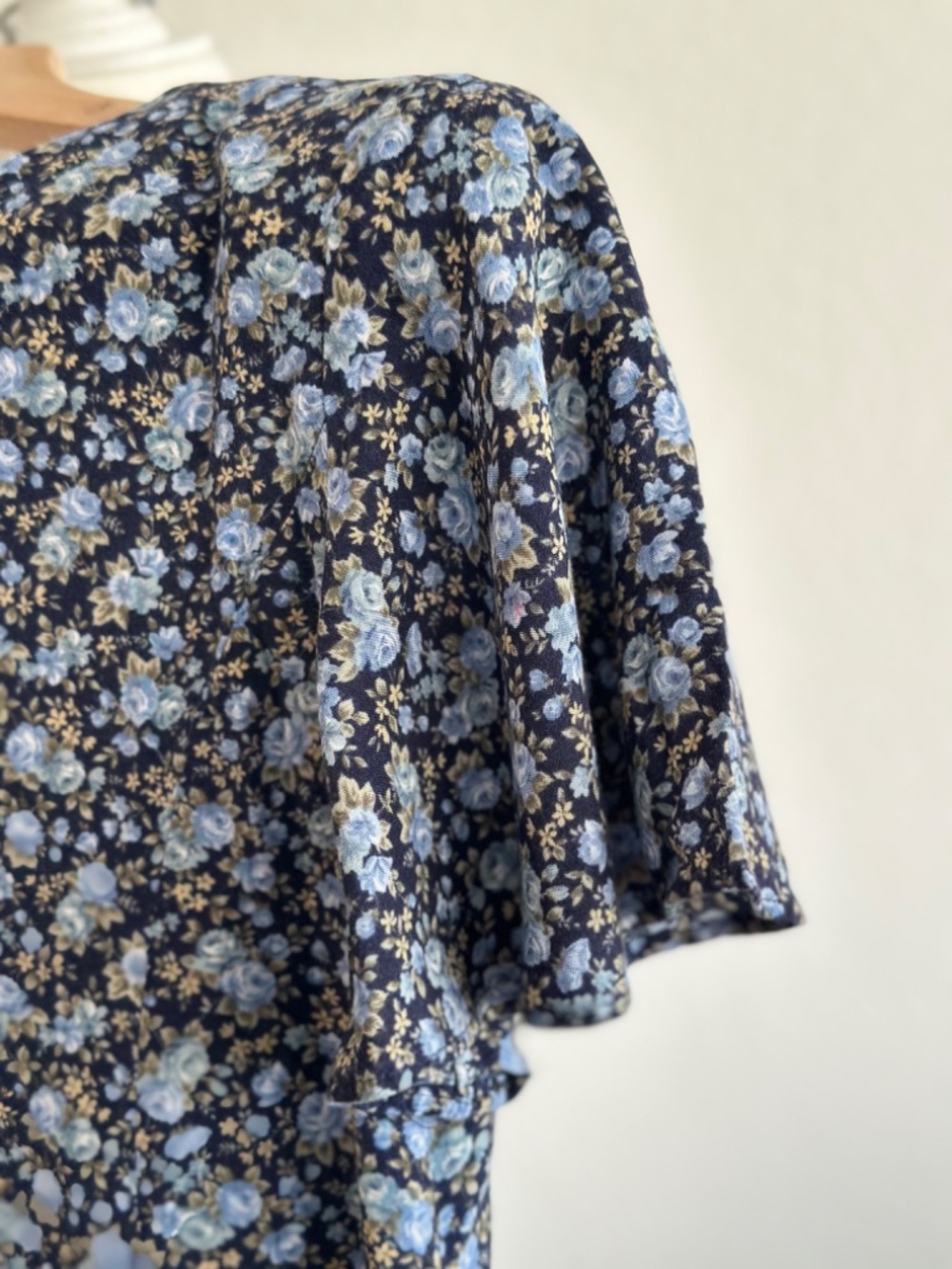 Vintage Ms.Choice California Blue Floral Romper Size 6 - Picture 7 of 8